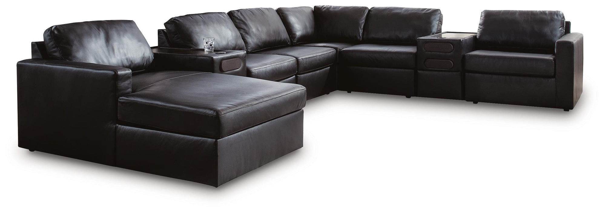Five Star Furniture - Modmax II Sectional with Chaise and Audio Consoles