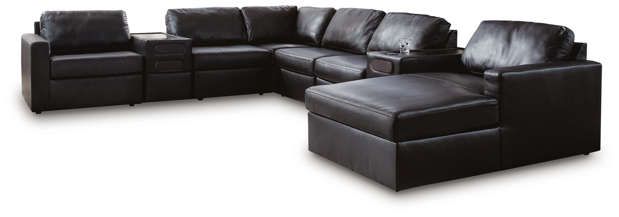 Five Star Furniture - Modmax II Sectional with Chaise and Audio Consoles