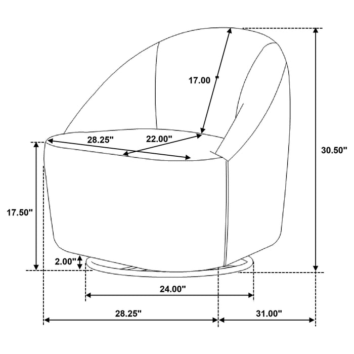 Five Star Furniture - Leon Swivel Accent Chair