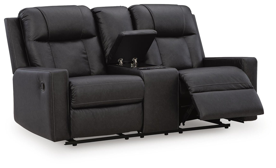 Five Star Furniture - Mackmenville Reclining Loveseat with Console