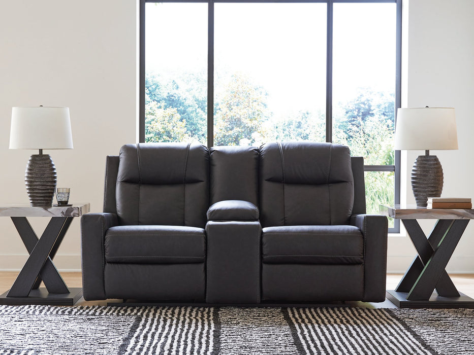 Five Star Furniture - Mackmenville Reclining Loveseat with Console