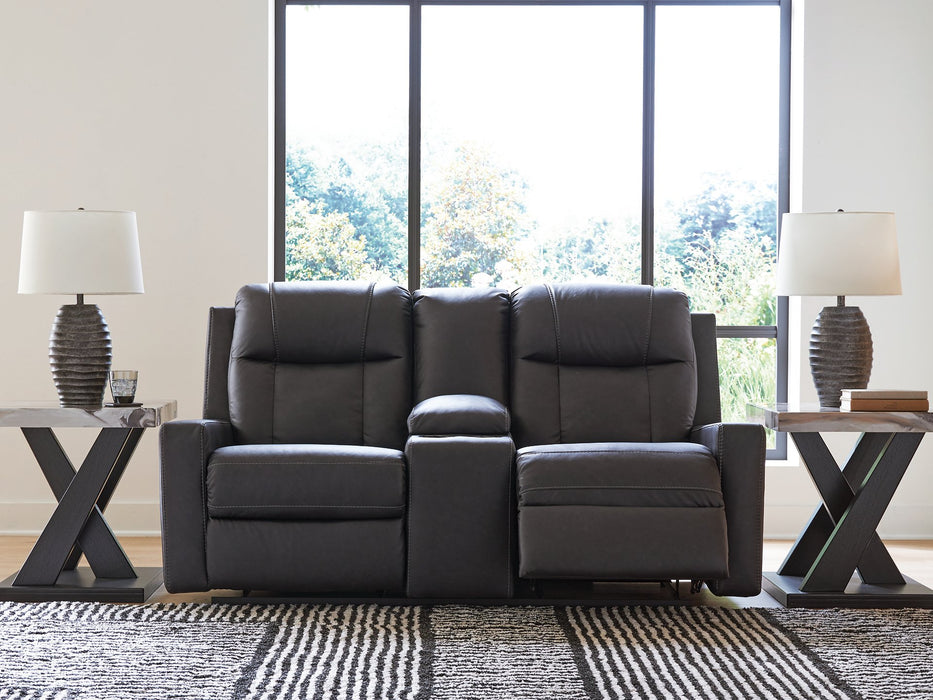 Five Star Furniture - Mackmenville Reclining Loveseat with Console