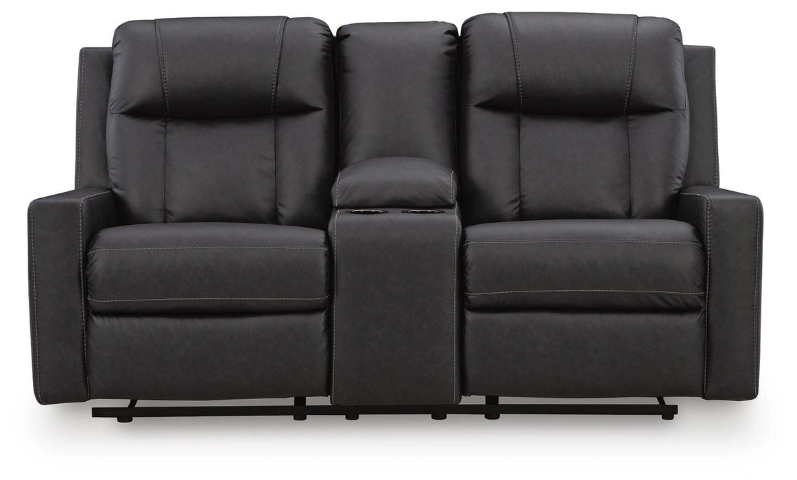 Five Star Furniture - Mackmenville Reclining Loveseat with Console