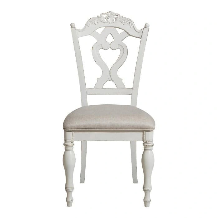 Five Star Furniture - Cinderella Chair in Antique White with Grey Rub-Through 1386NW-11C