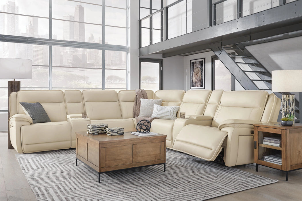 Five Star Furniture - Double Deal Reclining Sectional with 2 Consoles