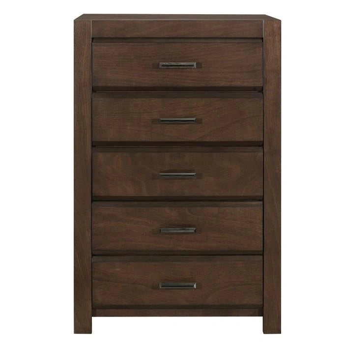 Five Star Furniture - Erwan 5 Drawer Chest in Dark Walnut 1961-9