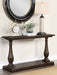 Five Star Furniture - Walden Rectangular Sofa Table with Turned Legs and Floor Shelf Coffee image