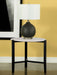 Five Star Furniture - Tandi Round End Table Faux White Marble and Black image