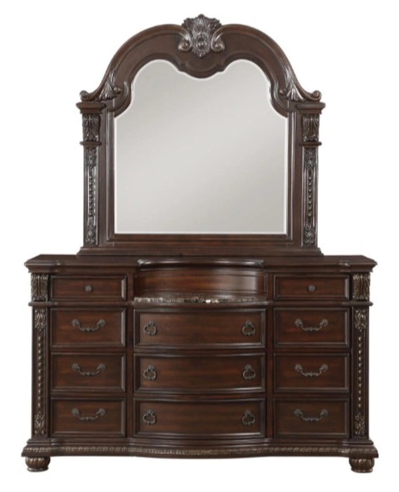 Five Star Furniture - Cavalier Mirror in Dark Cherry 1757-6