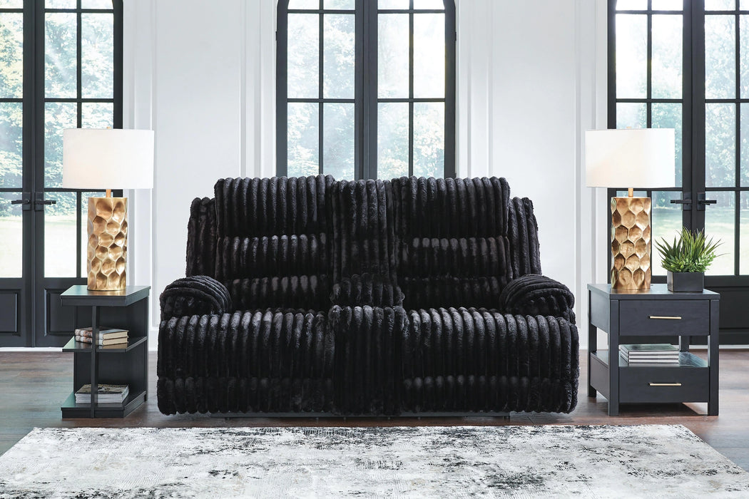 Five Star Furniture - Rhine Falls Reclining Loveseat with Console