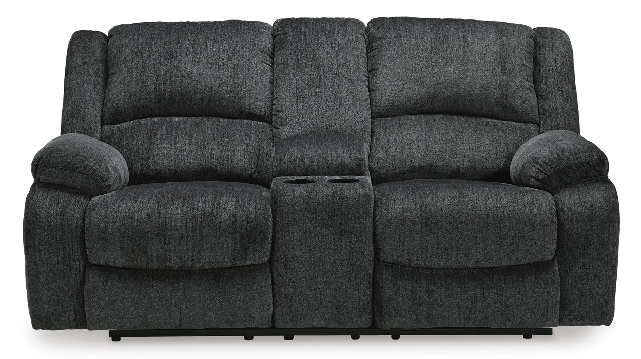 Five Star Furniture - Draycoll Power Reclining Loveseat with Console