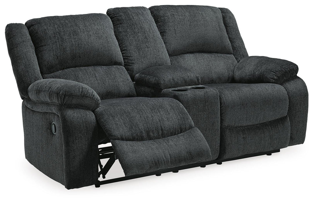 Five Star Furniture - Draycoll Reclining Loveseat with Console