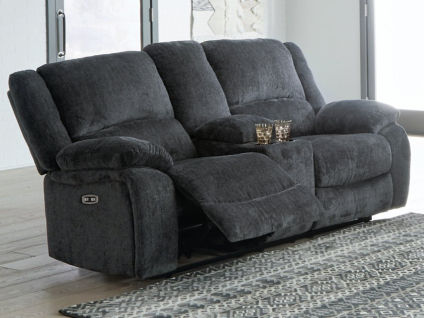 Five Star Furniture - Draycoll Power Reclining Loveseat with Console - Five Star Furniture & Mattress (GA)