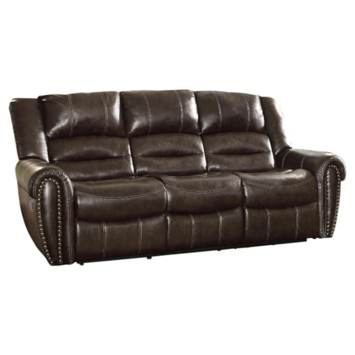 Five Star Furniture - Center Hill Double Reclining Sofa in Dark Brown 9668BRW-3