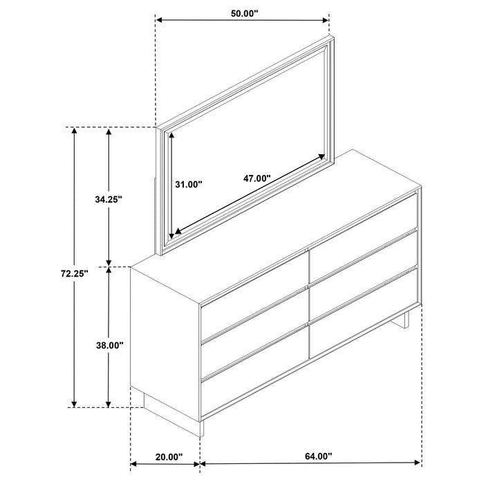 Five Star Furniture - Glenwood Dresser with Mirror