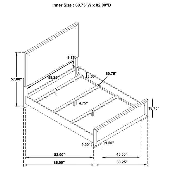 Five Star Furniture - Gracemont Panel Bed