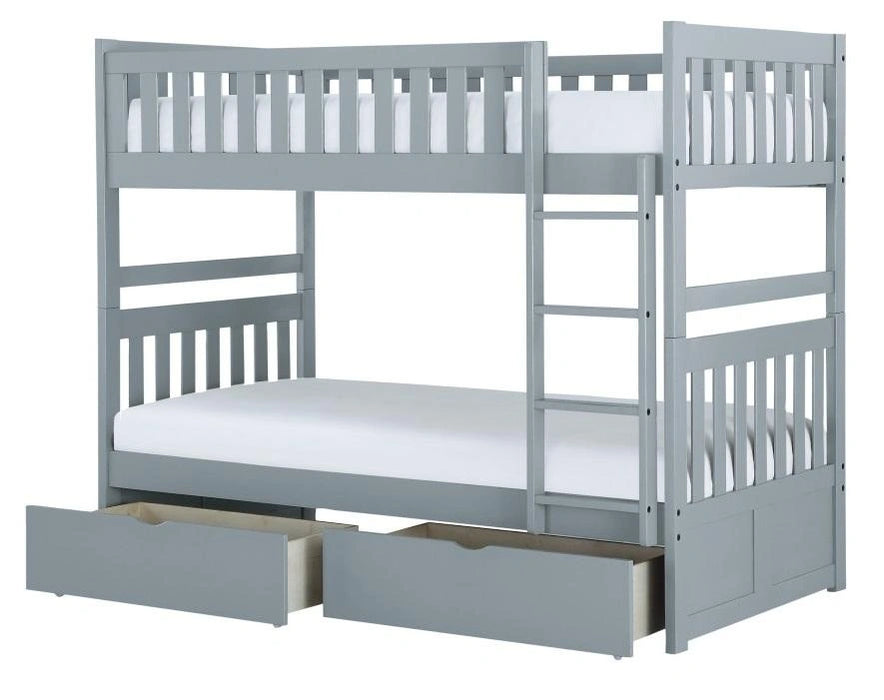 Five Star Furniture - Orion Twin/Twin Bunk Bed with Storage Boxes in Gray B2063-1*T