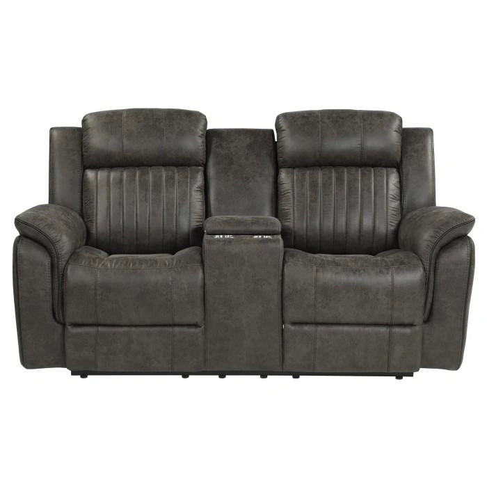 Five Star Furniture - Centeroak Double Reclining Loveseat in Gray 9479BRG-2