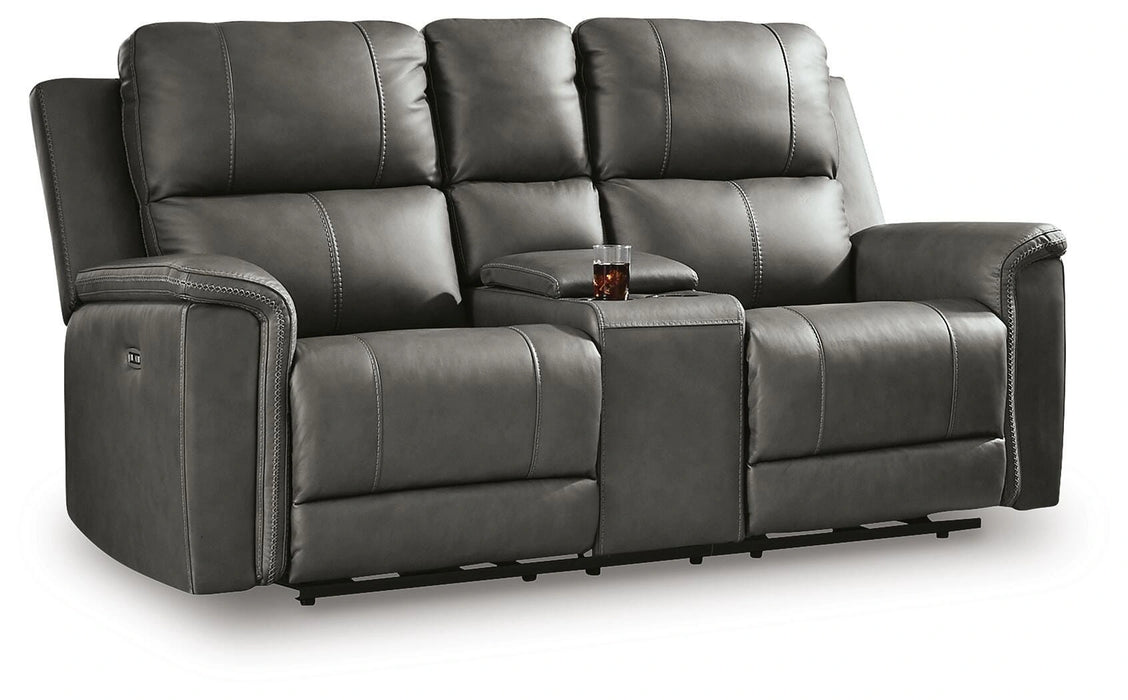 Five Star Furniture - Bleckley Power Reclining Loveseat with Console
