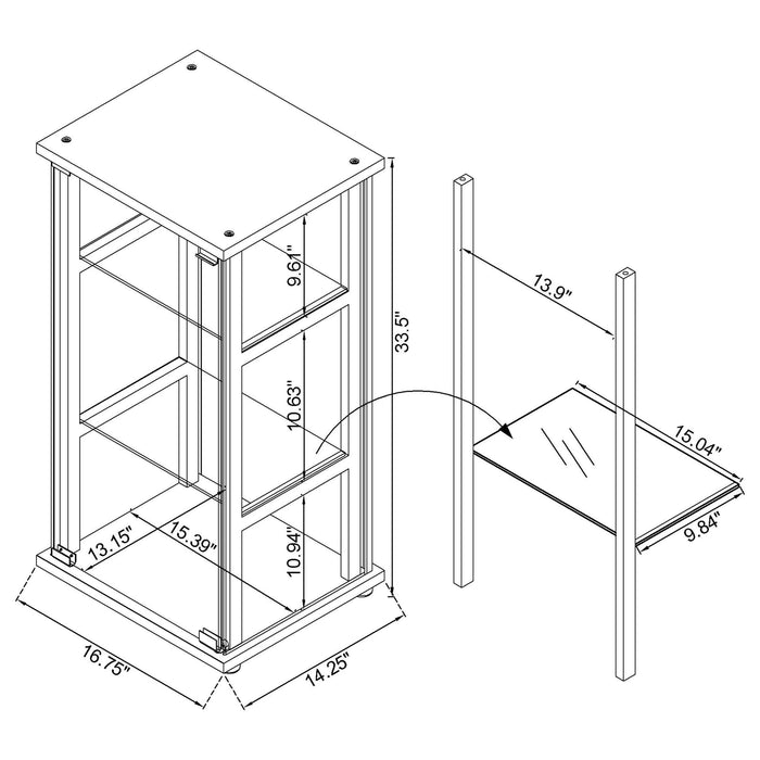 Five Star Furniture - Cyclamen Curio Cabinet