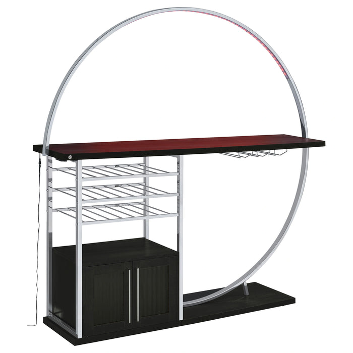 Five Star Furniture - Risley Wine Cabinet with LED Lighting