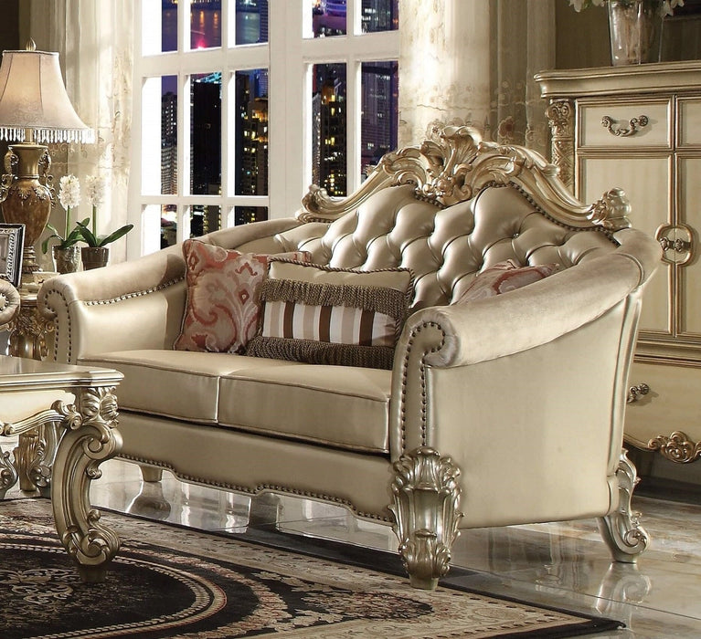 Five Star Furniture - Acme Dresden Loveseat in Gold Patina 53121