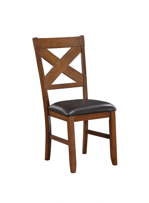 Five Star Furniture - Apollo Espresso PU & Walnut Side Chair