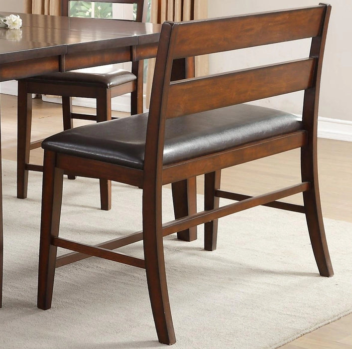 Five Star Furniture - Mantello Counter Height Bench in Cherry 5547-24BH