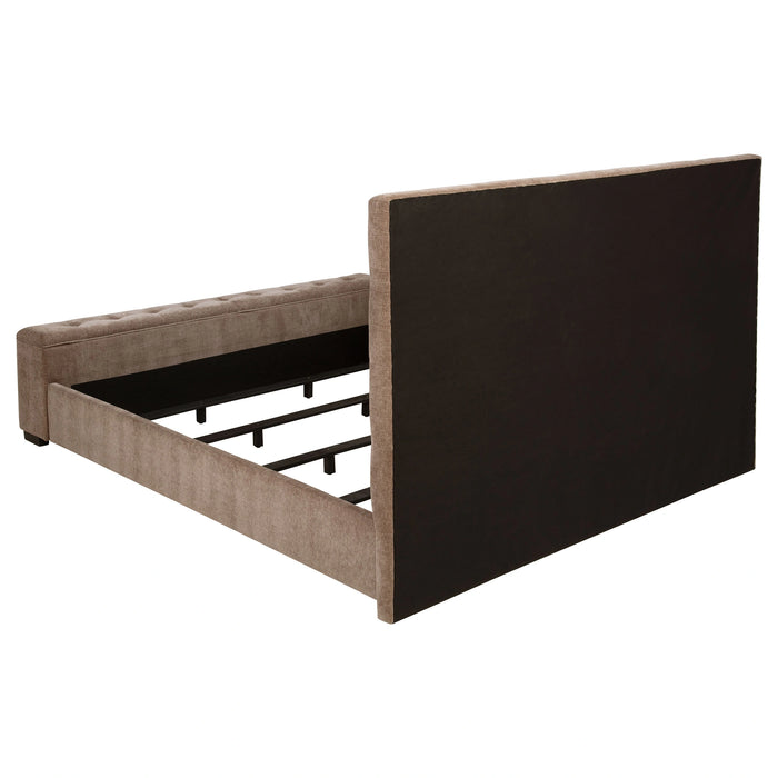 Five Star Furniture - Senna Panel Bed with Bluetooth Speaker and Flame Visualizer