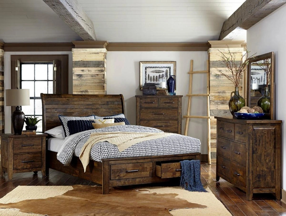 Five Star Furniture - Jerrick Nightstand in Burnished Brown 1957-4