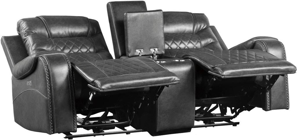 Five Star Furniture - Putnam Double Glider Reclining Loveseat in Gray 9405GY-2