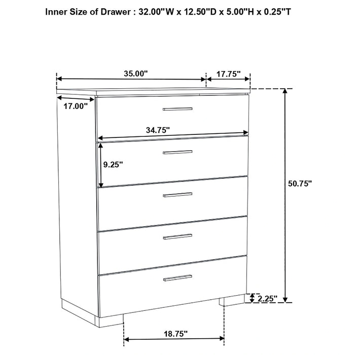 Five Star Furniture - Felicity Chest of Drawers