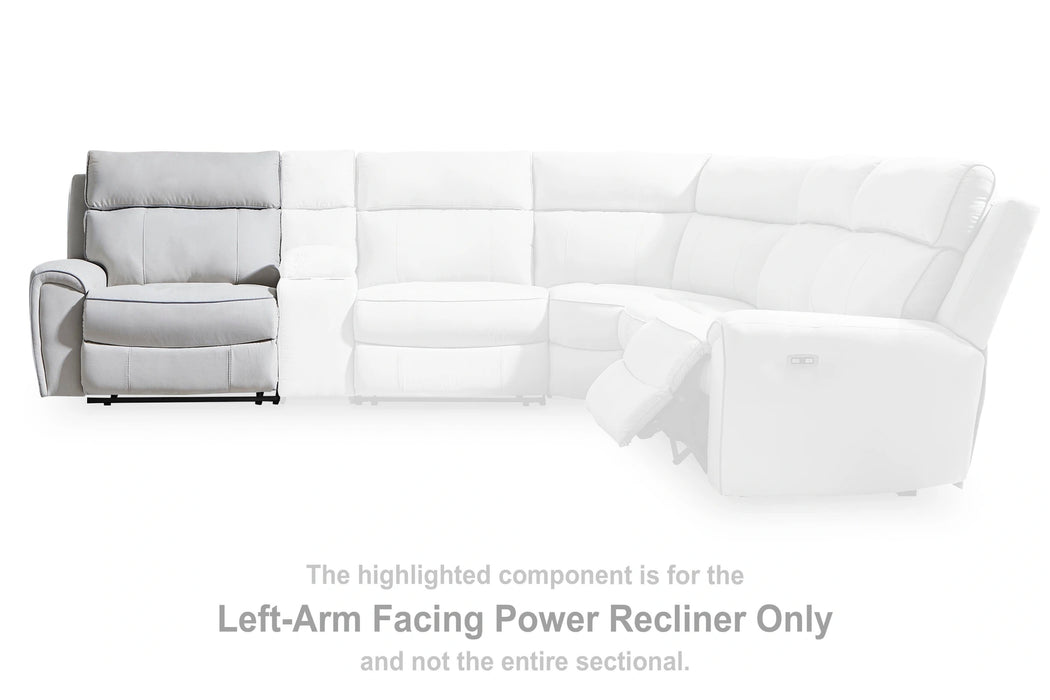 Five Star Furniture - Social Pointe Reclining Sectional with Storage Consoles