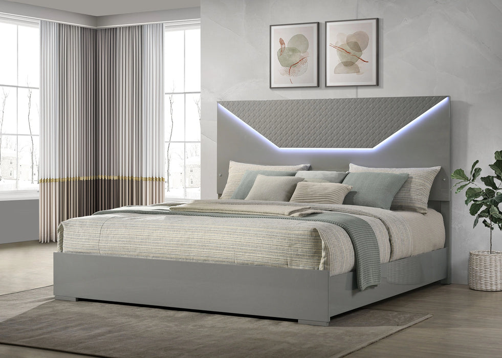 Five Star Furniture - Ives Panel Bed with LED Lighting