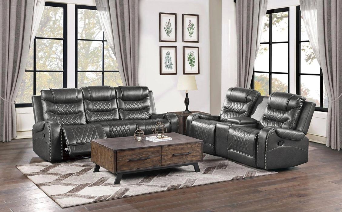 Five Star Furniture - Putnam Double Glider Reclining Loveseat in Gray 9405GY-2