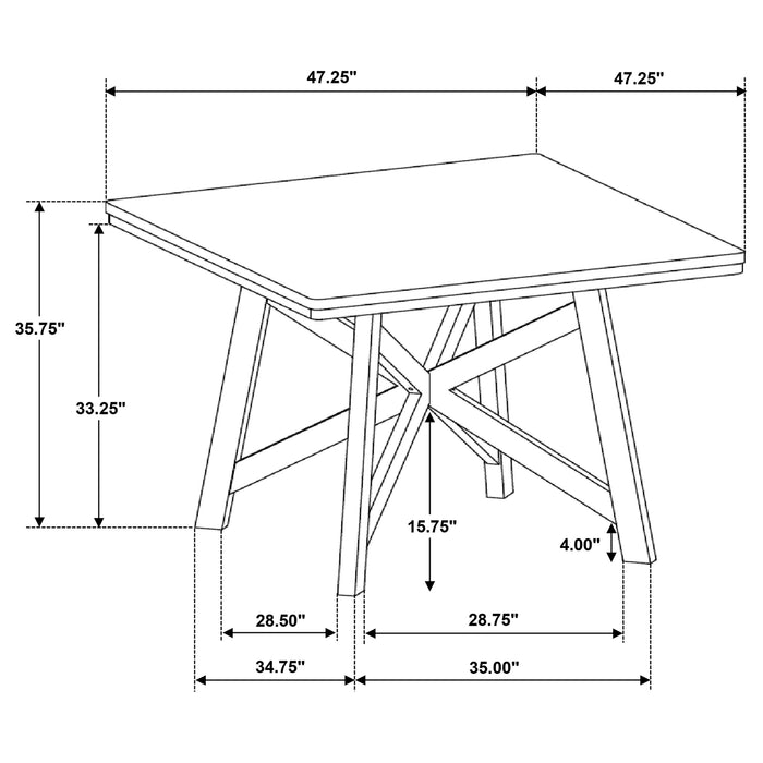 Five Star Furniture - Canfield Counter Height Dining Table