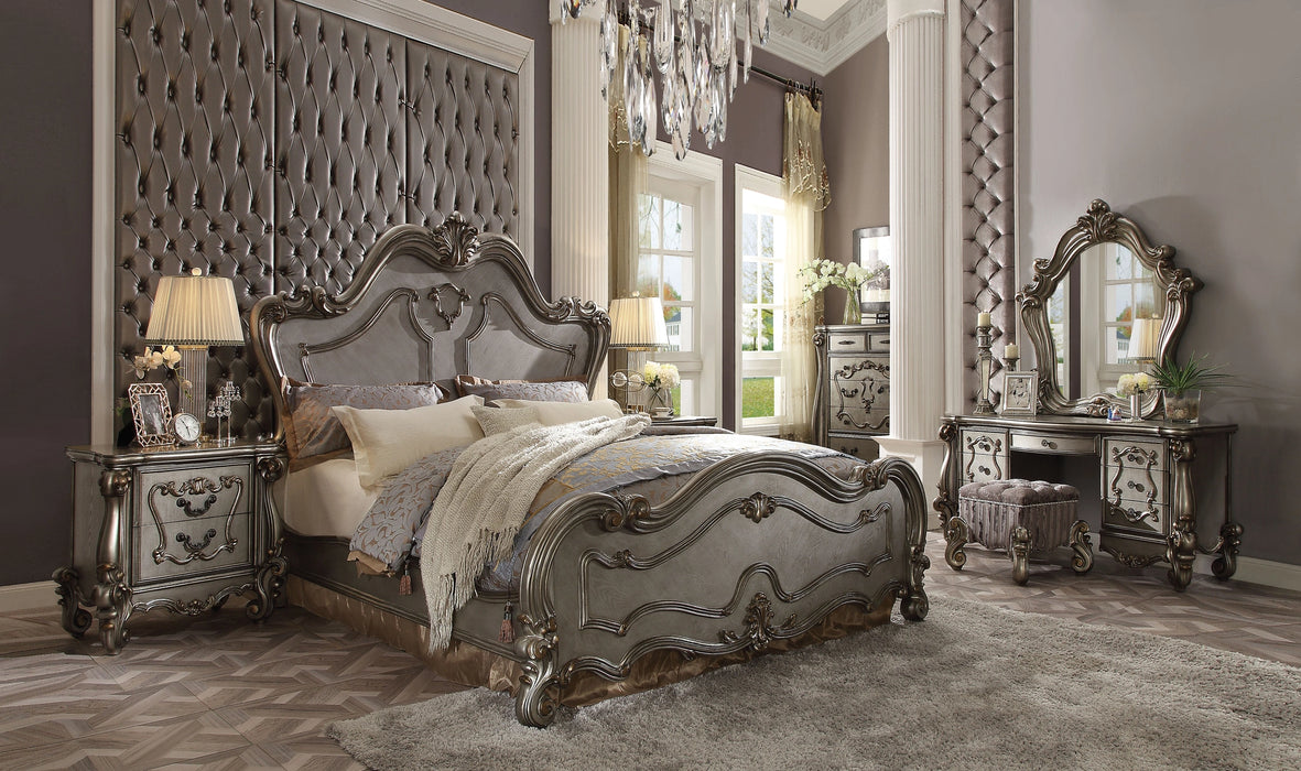 Five Star Furniture - Versailles Antique Platinum Queen Bed