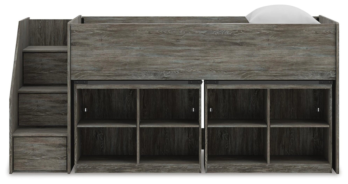 Five Star Furniture - Frandern Loft Bed with Bookcase Storage