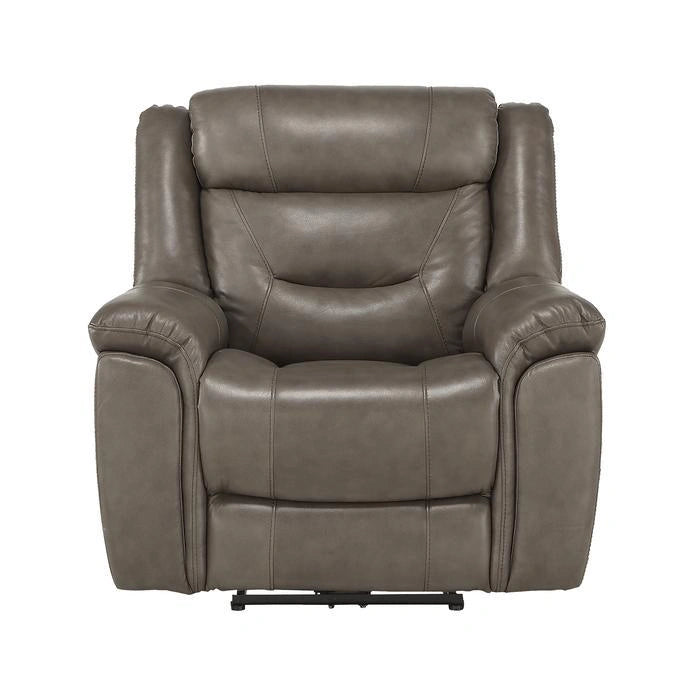 Five Star Furniture - Danio Power Double Reclining Chair with Power Headrests in Brownish Gray 9528BRG-1PWH