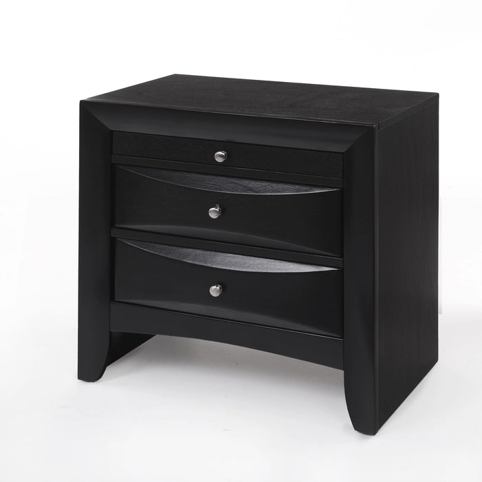 Five Star Furniture - Ireland Black Nightstand