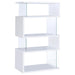 Five Star Furniture - Emelle 4-tier Bookcase White and Clear image