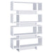 Five Star Furniture - Reid 4-tier Open Back Bookcase White image