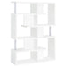 Five Star Furniture - Hoover 5-tier Bookcase White and Chrome image