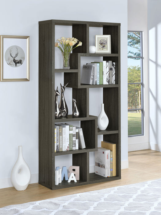 Five Star Furniture - Theo 10-shelf Bookcase Weathered Grey