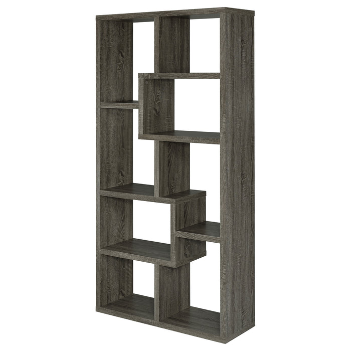 Five Star Furniture - Theo 10-shelf Bookcase Weathered Grey