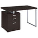 Five Star Furniture - Brennan 3-drawer Office Desk Cappuccino image