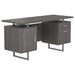 Five Star Furniture - Lawtey Floating Top Office Desk Weathered Grey image