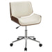 Five Star Furniture - Addington Adjustable Height Office Chair Ecru and Chrome image