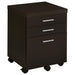 Five Star Furniture - Skylar 3-drawer Mobile File Cabinet Cappuccino image