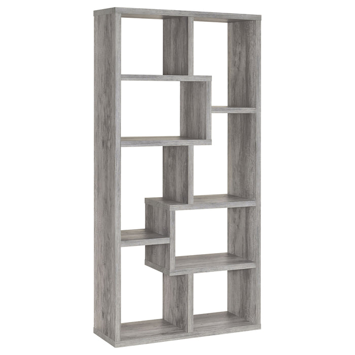 Five Star Furniture - Theo 10-shelf Bookcase Weathered Grey